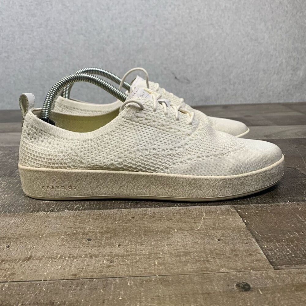 Cole Haan Womens 8.5 B Original Grand OS Stitchlite White Oxfords